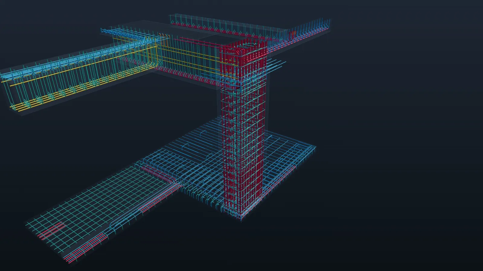 Beam-column joint reinforcement cage, ACI 318-14 detailing